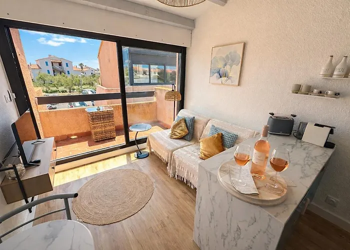Cosy Balcon Sud - Naturiste 75 M * Leucate